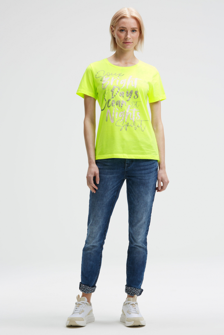 T-Shirt mit Rundhalsausschnitt und Artwork