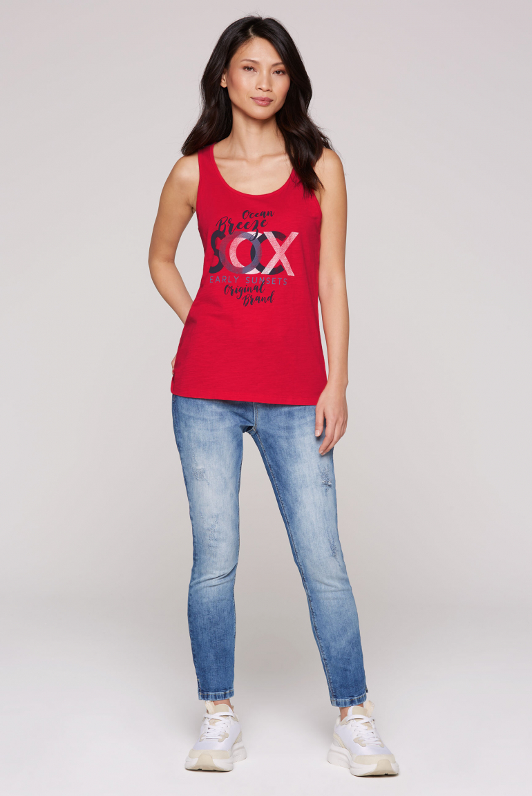 Tanktop mit Label Print