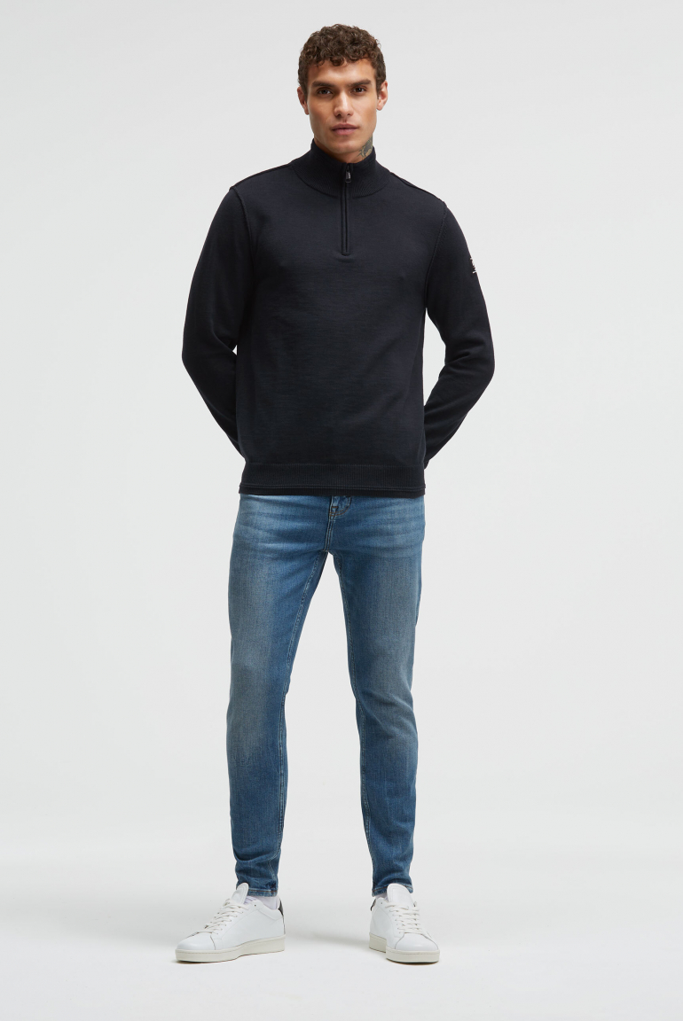 Troyer-Pullover mit Zipper