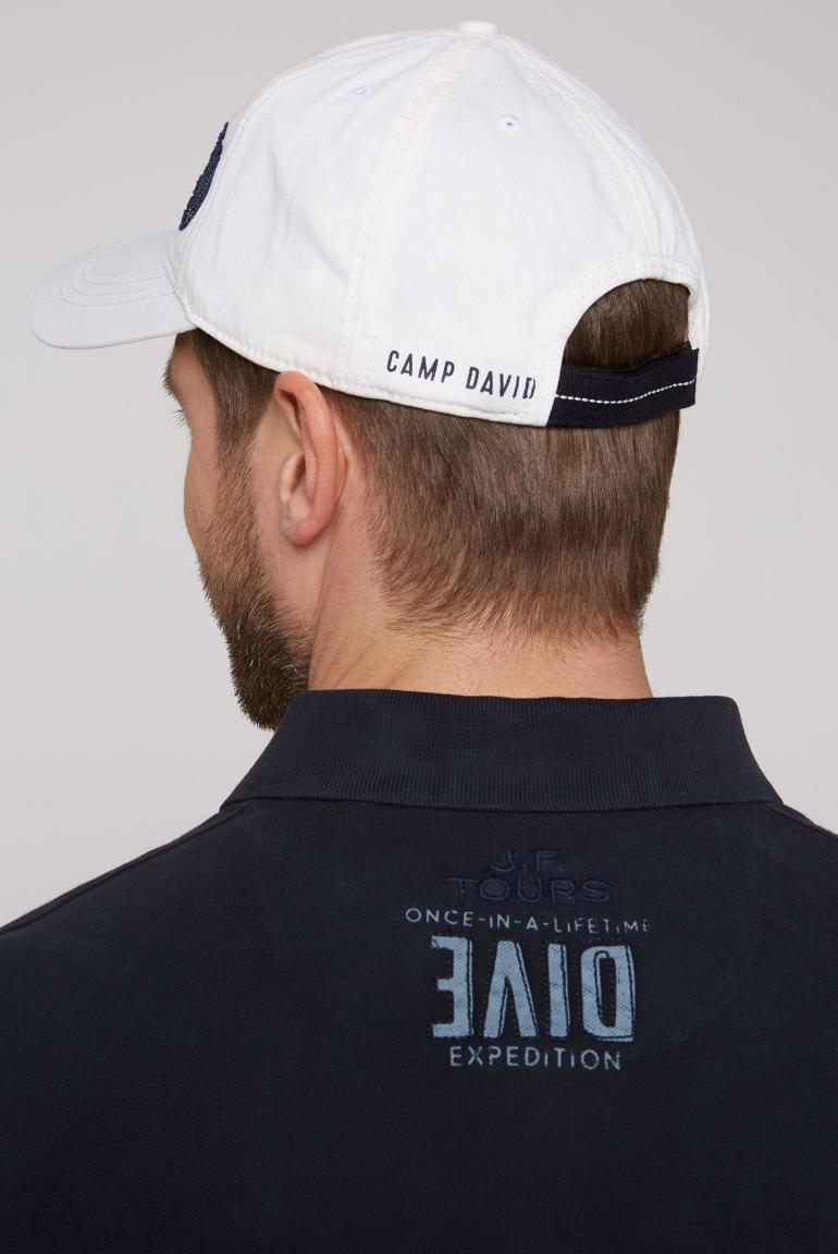 CAMP DAVID & SOCCX | Base Cap mit Logo-Applikation ivory