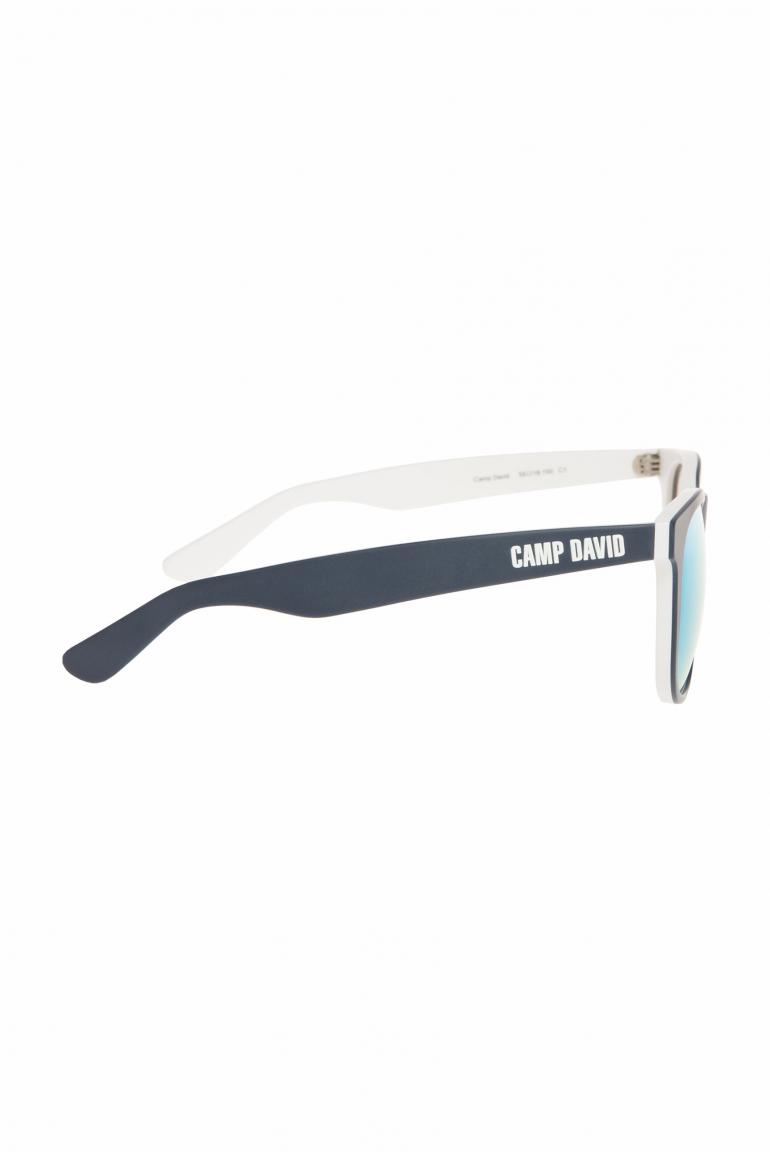 Sonnenbrille mit Vollrandfassung blue / white - CAMP DAVID & SOCCX