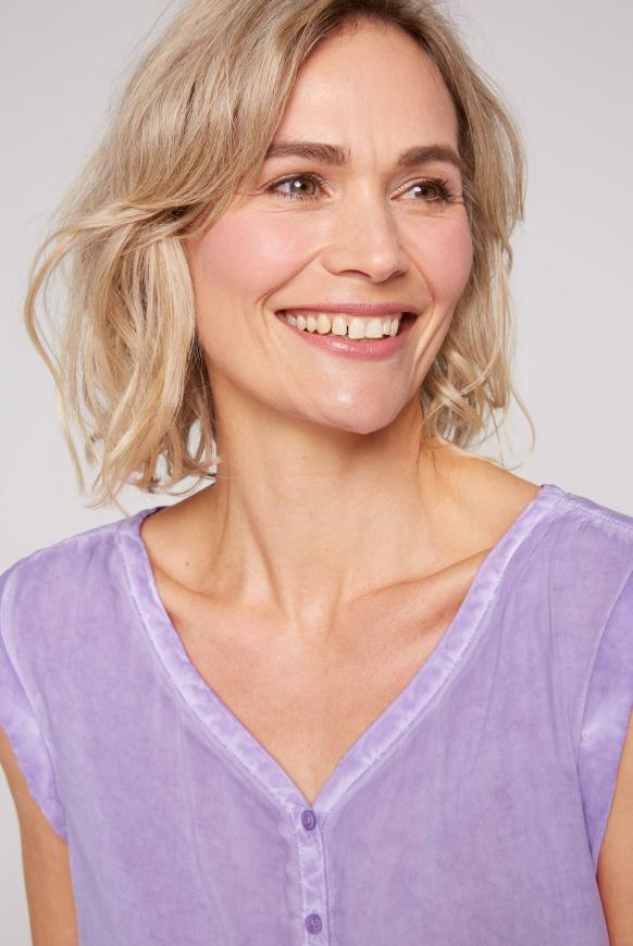 Ärmellose Bluse mit Rücken-Artwork