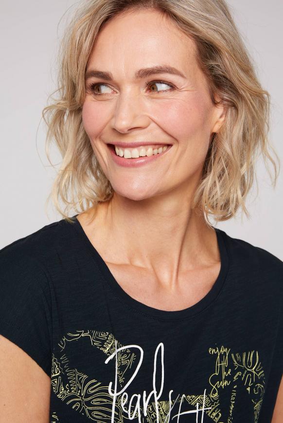 Ärmelloses Shirt mit Tunnelzugsaum