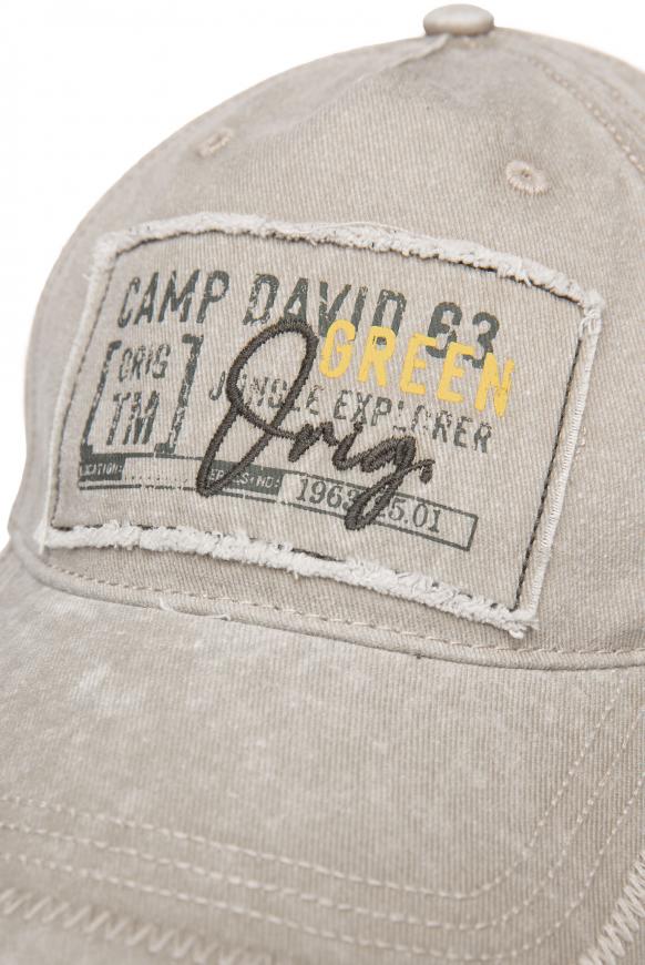Base Cap Stone Washed mit Logo Patch