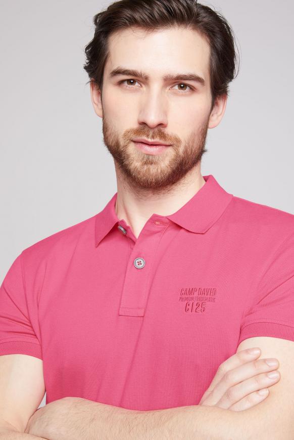 Basic Pikee-Polo mit Logo-Stickerei