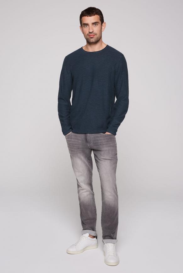 Basic Pullover in Linksstrick