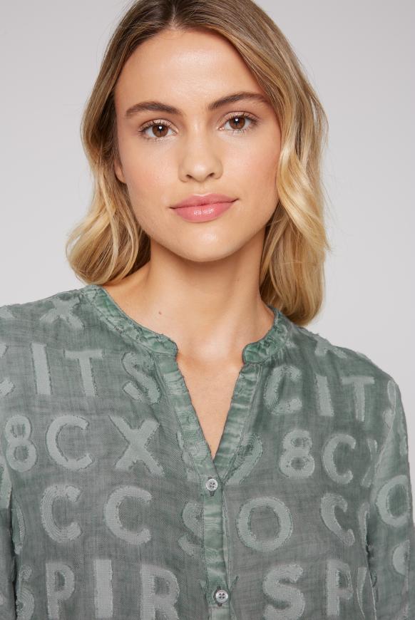 Bluse mit Intarsia-Muster