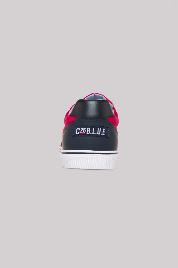 Canvas Sneaker mit Logo Print