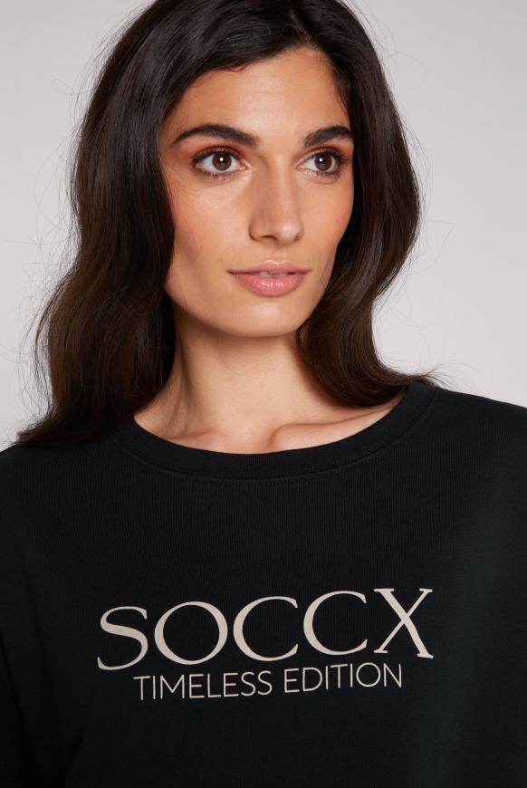Classic Oversized Sweatshirt mit Logo Print