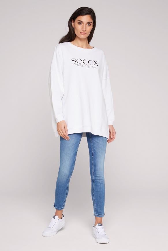 Classic Oversized Sweatshirt mit Logo Print