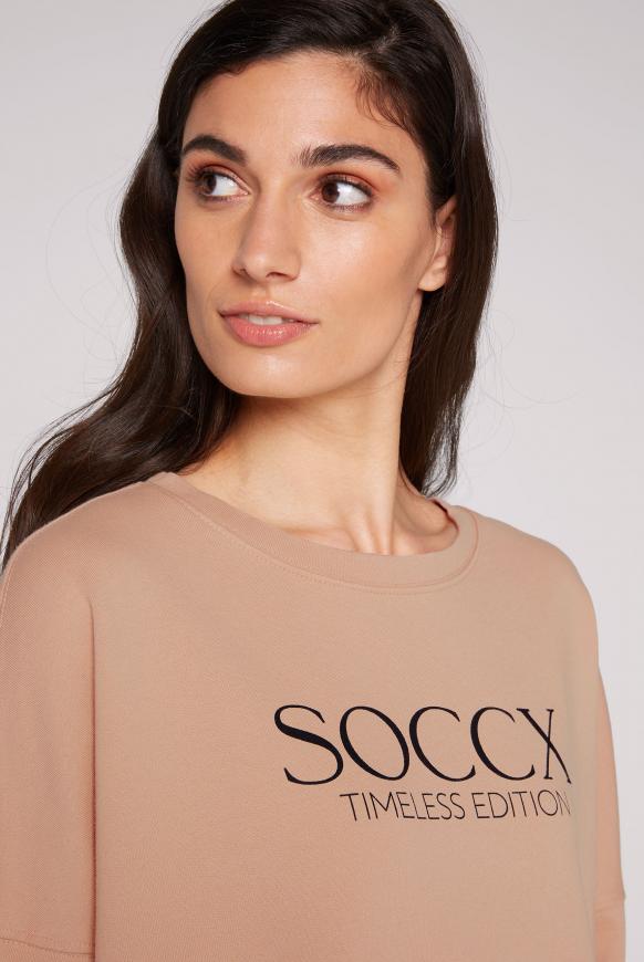 Classic Oversized Sweatshirt mit Logo Print