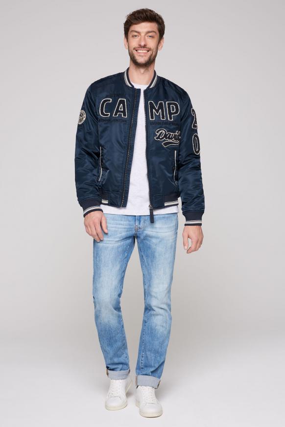 College-Blouson mit Frottee-Logo