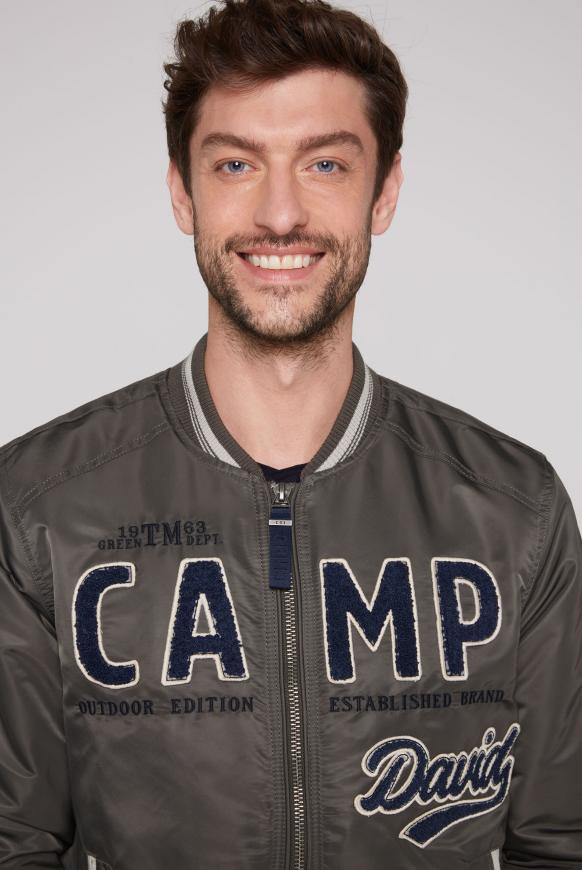 College-Blouson mit Frottee-Logo