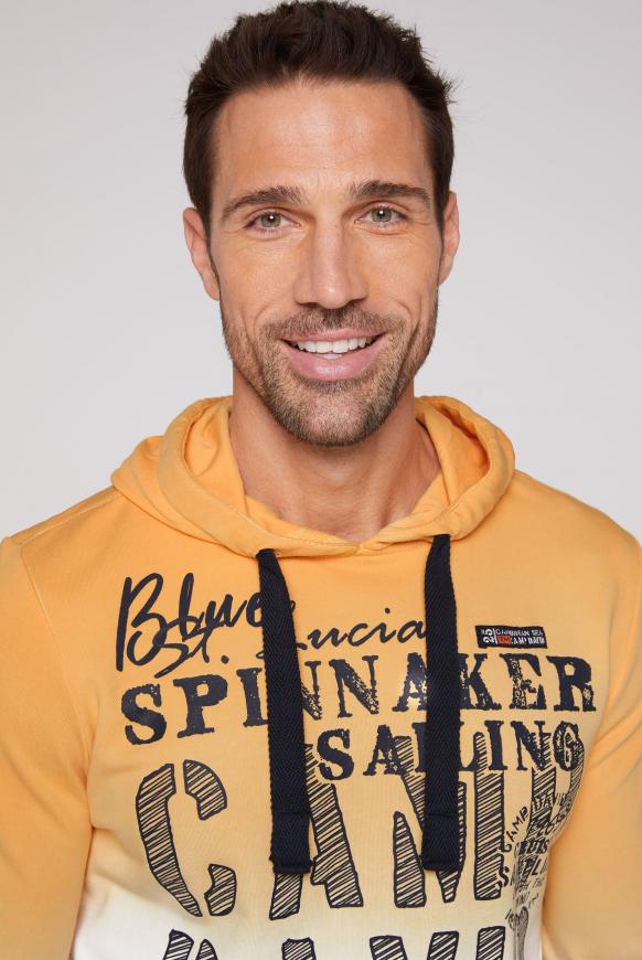 Dip Dye Hoodie mit Frontprint