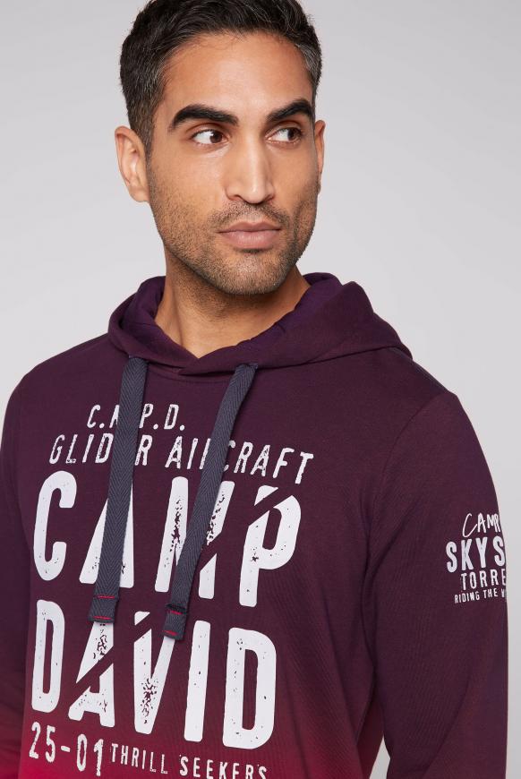 Hoodie Dip Dye mit Logo Print
