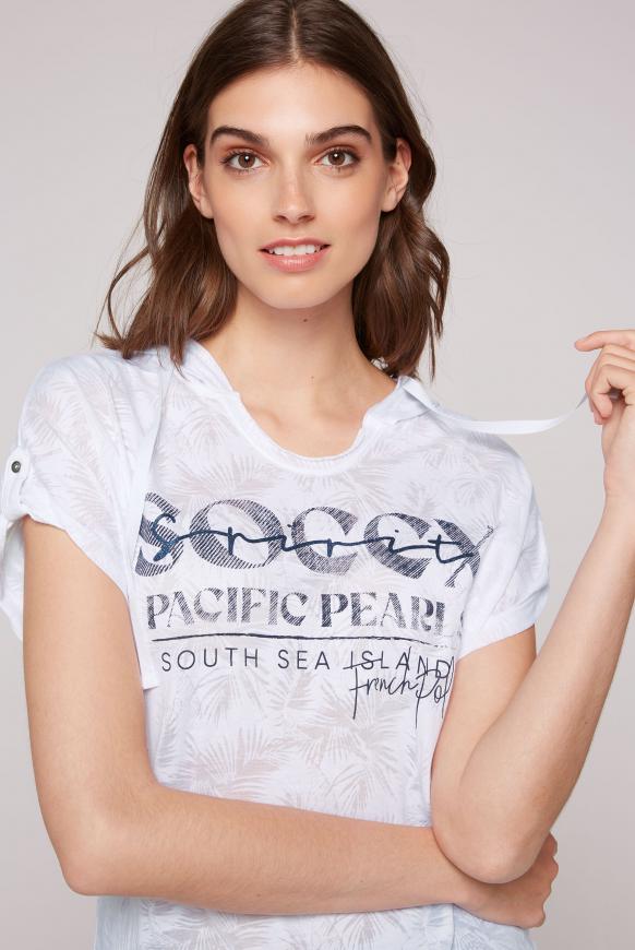 Kapuzenshirt mit Ausbrenner-Artwork