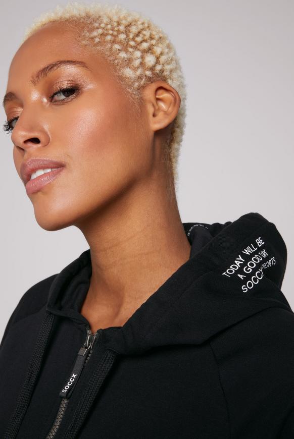 Kapuzensweatjacke mit Rücken-Artwork
