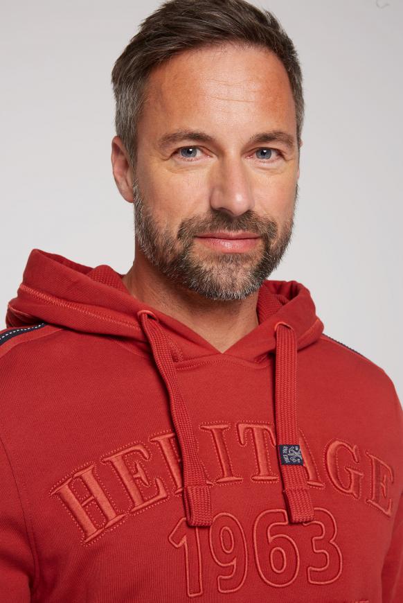 Kapuzensweatshirt mit 3D-Stickereien