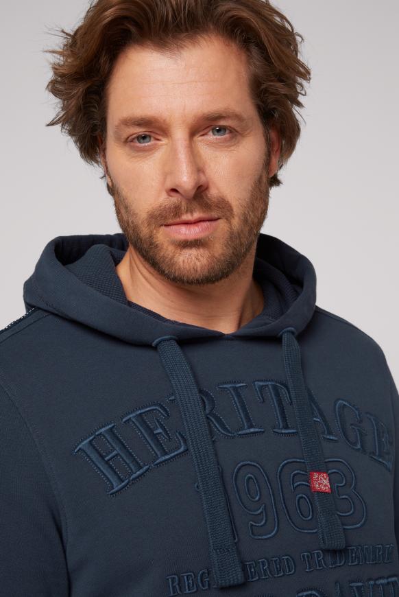 Kapuzensweatshirt mit 3D-Stickereien