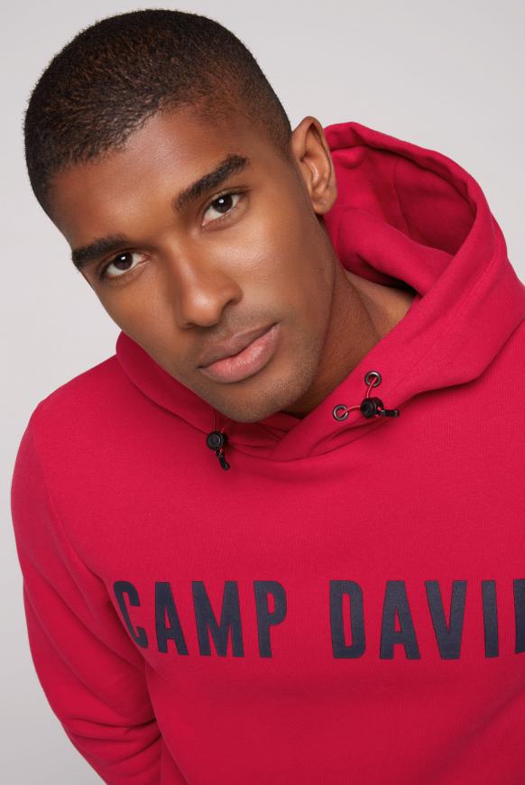 Kapuzensweatshirt mit Logo Rubber Print