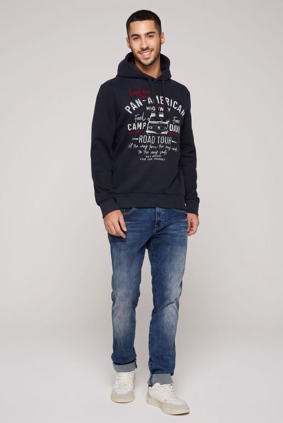 Kapuzensweatshirt mit plakativen Artworks