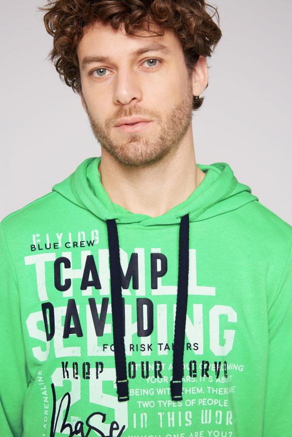 Kapuzensweatshirt mit Rubber Prints
