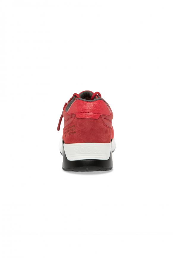 Keil-Sneaker im Materialmix mit Artworks
