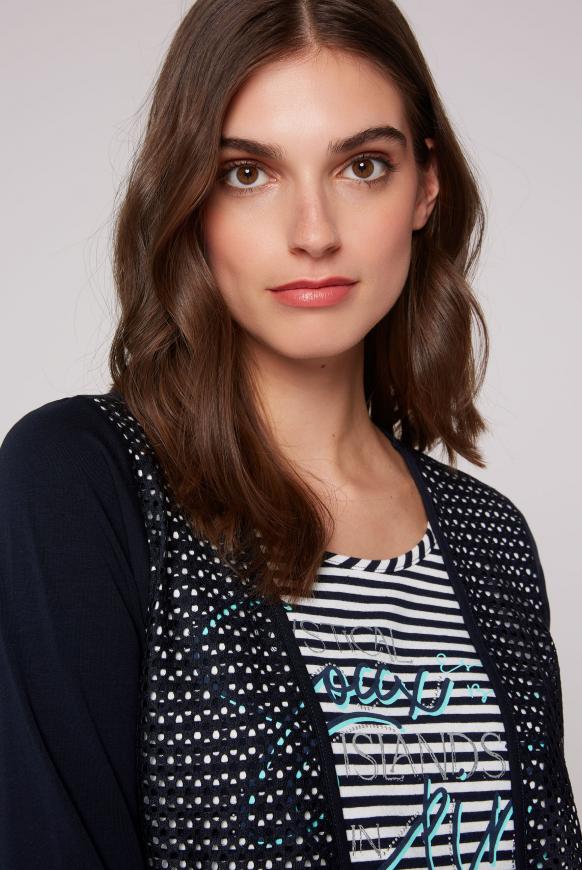 Langarmshirt mit Jacken-Layering