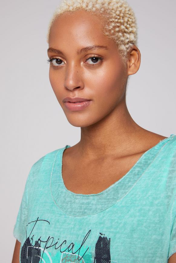 Layering-Shirt mit Glitter Print