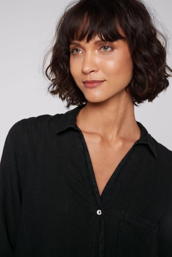 Leinenbluse im Tunika-Stil