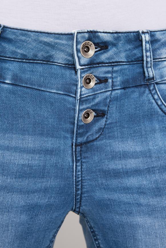 MI:RA Jogg-Denim mit Knopfleiste