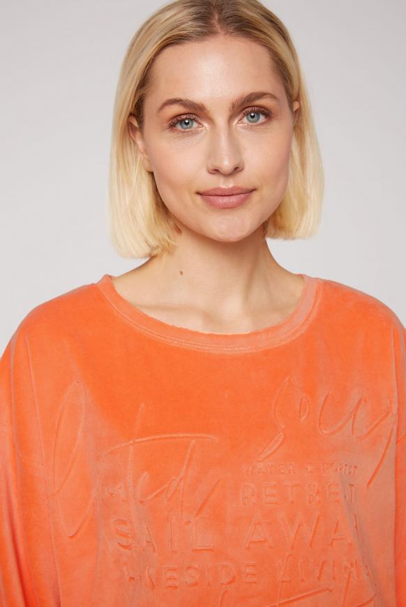 Nicki-Sweatshirt Oversized mit Artwork