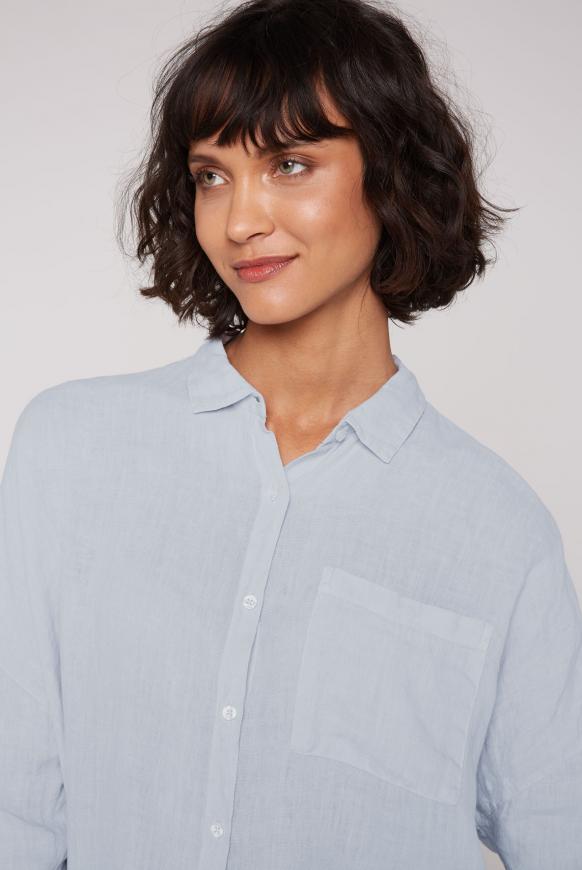 Oversized Bluse aus Leinen