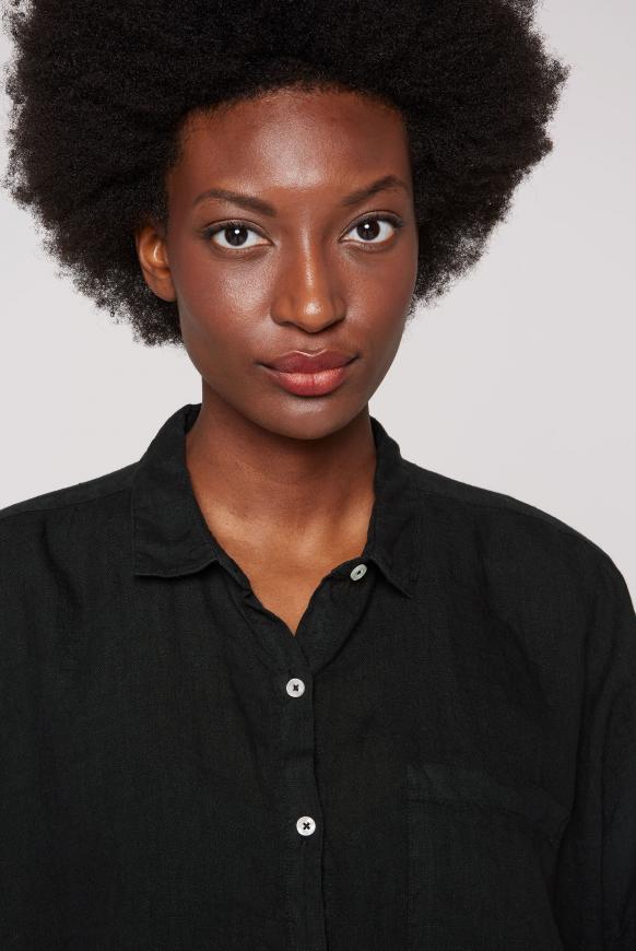 Oversized Bluse aus Leinen