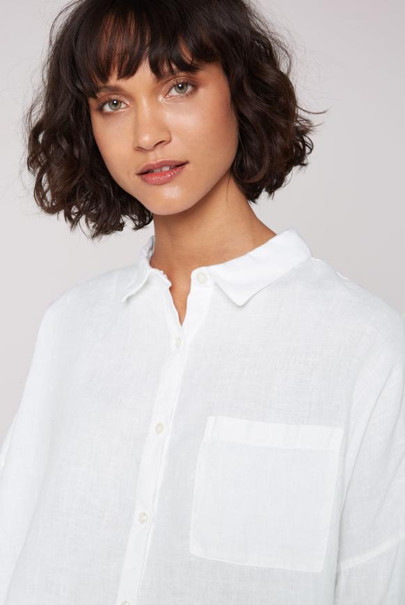 Oversized Bluse aus Leinen