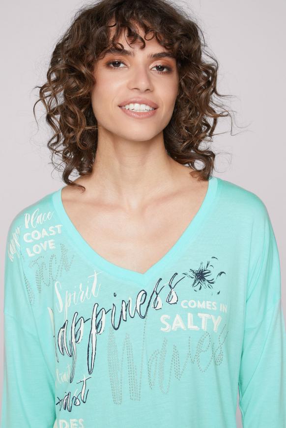 Oversized-Langarmshirt mit Artwork