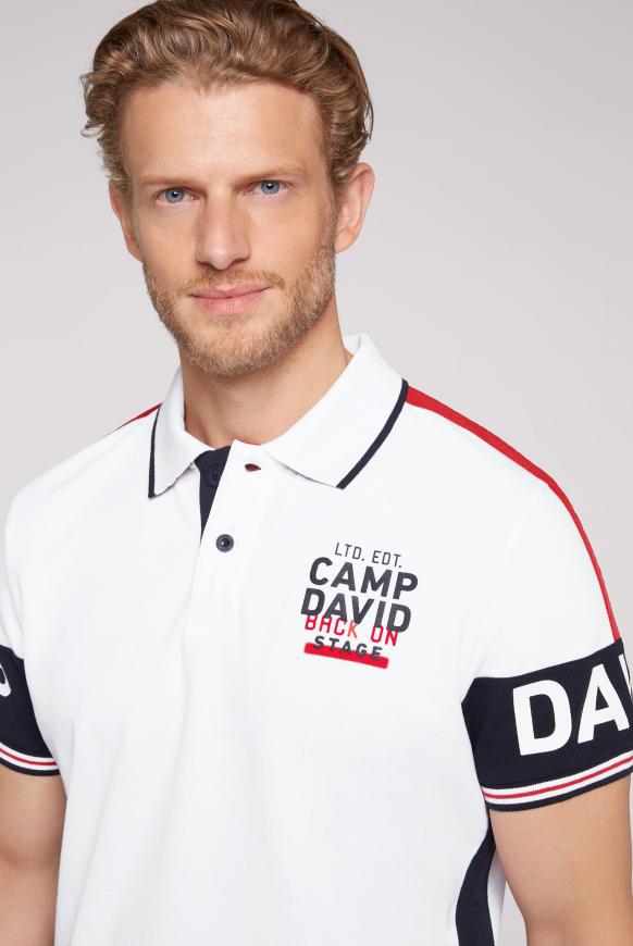 Poloshirt aus Pikee mit Logo-Ärmeln