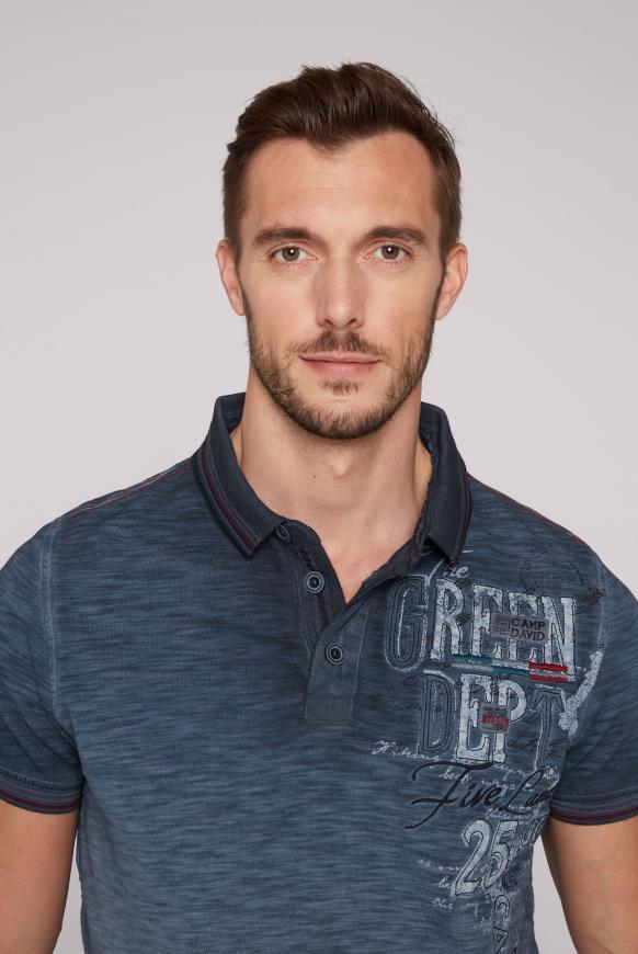 Poloshirt aus Pikee mit vielen Artworks