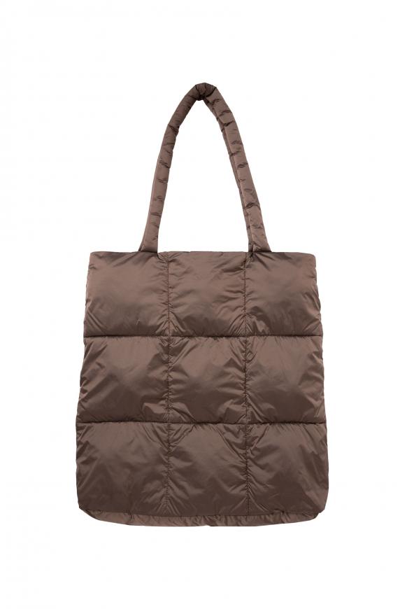 Puffer Shopping Bag mit Glitter Logo