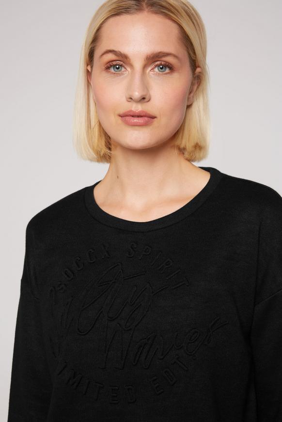 Pullover mit Prägedruck