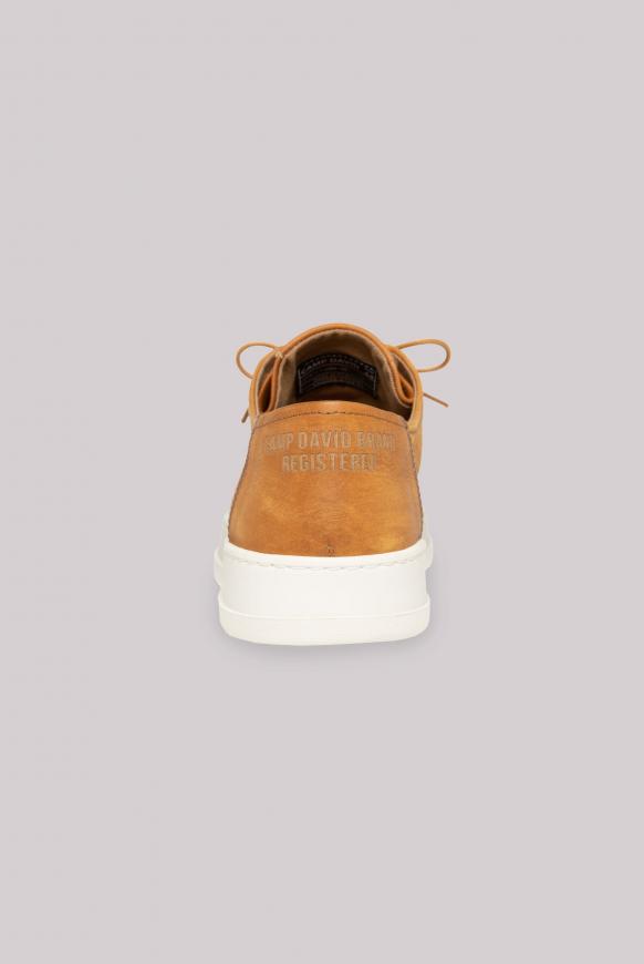 Schnür-Schuh aus Leder im Mokassin-Stil
