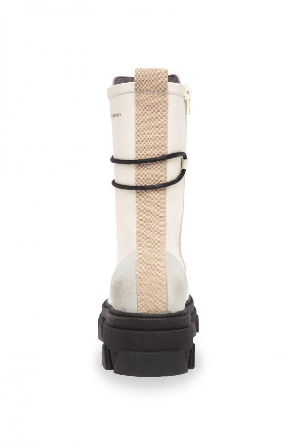 Schnürboots aus Leder mit Profilsohle