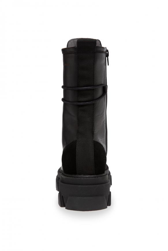 Schnürboots aus Leder mit Profilsohle