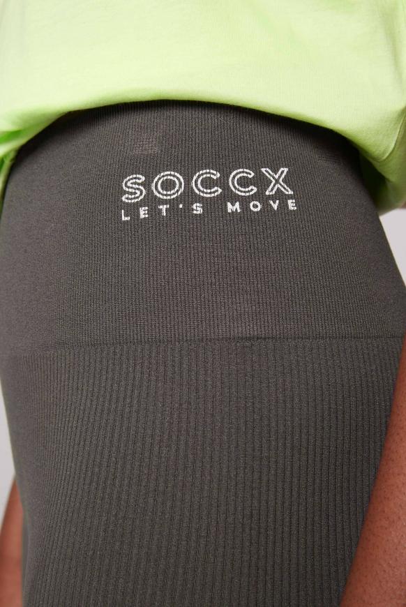 Sporttights Seamless mit Rippstruktur