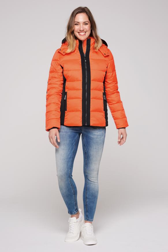 Steppjacke mit geprägten Logo Artworks