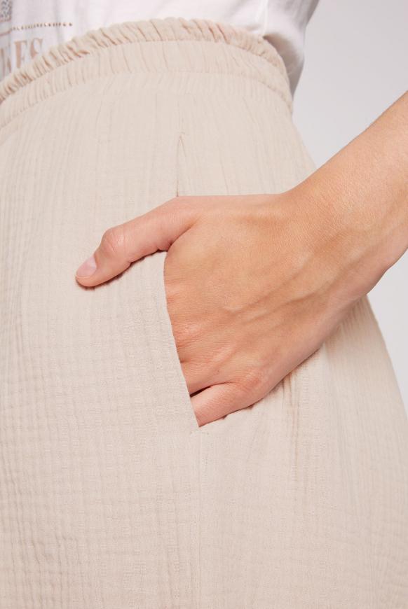 Strukturierte Shorts aus Musselin