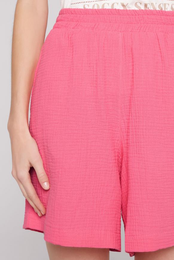Strukturierte Shorts aus Musselin