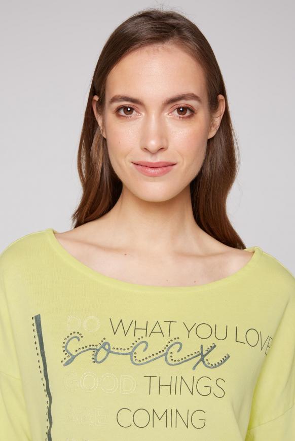 Sweatshirt mit 3/4-Arm und Artwork