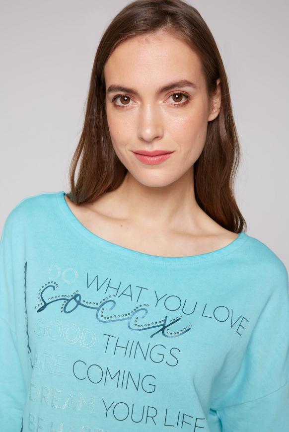 Sweatshirt mit 3/4-Arm und Artwork