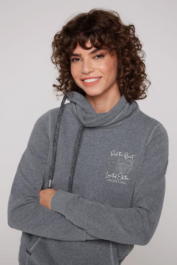 Sweatshirt mit hohem Kragen